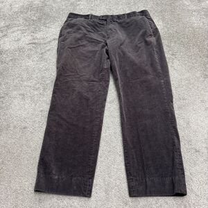 Bonobos Athletic Fit Corduroy Pants Men 38x32 Dark Gray Straight Leg Casual Work